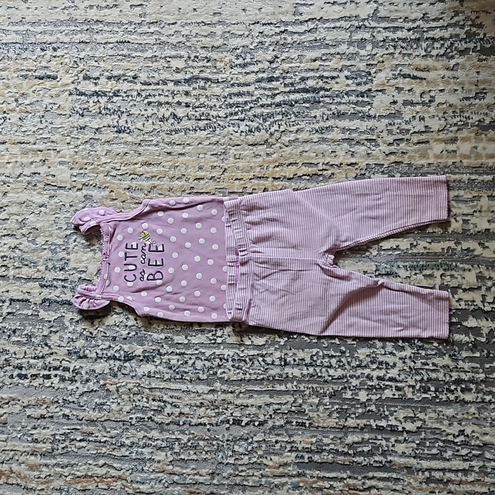 Purple Bee matching set (6m)